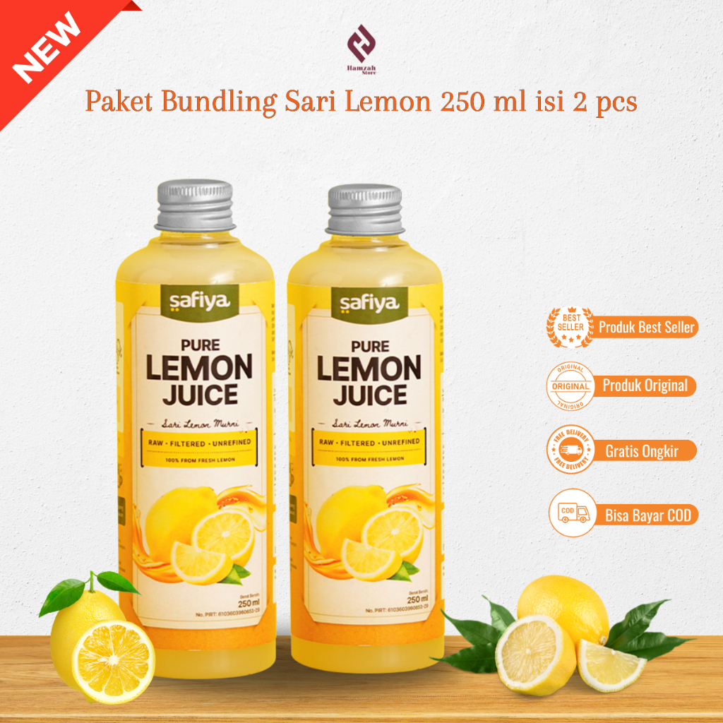 

Paket Isi 2 Pcs Sari Lemon Safiya 250 ml - Juice Lemon Asli Diet/Detox