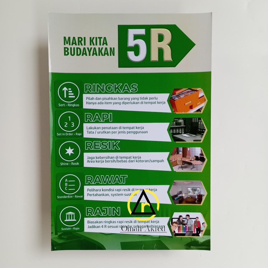 Poster Mari Kita Budayakan 5R - Budaya Kerja 5R
