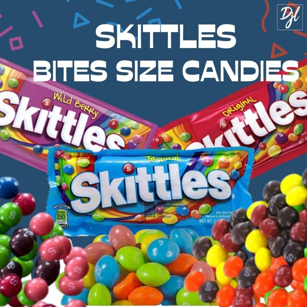 

Skittles Bite Size Candies 61g Permen rasa Buah-buahan 1 Pcs