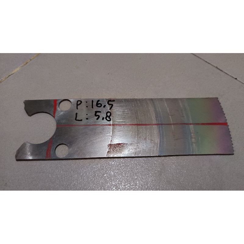 Baja HSS Julia M42 Pelangi Bahan Pisau Potongan 16,5cm