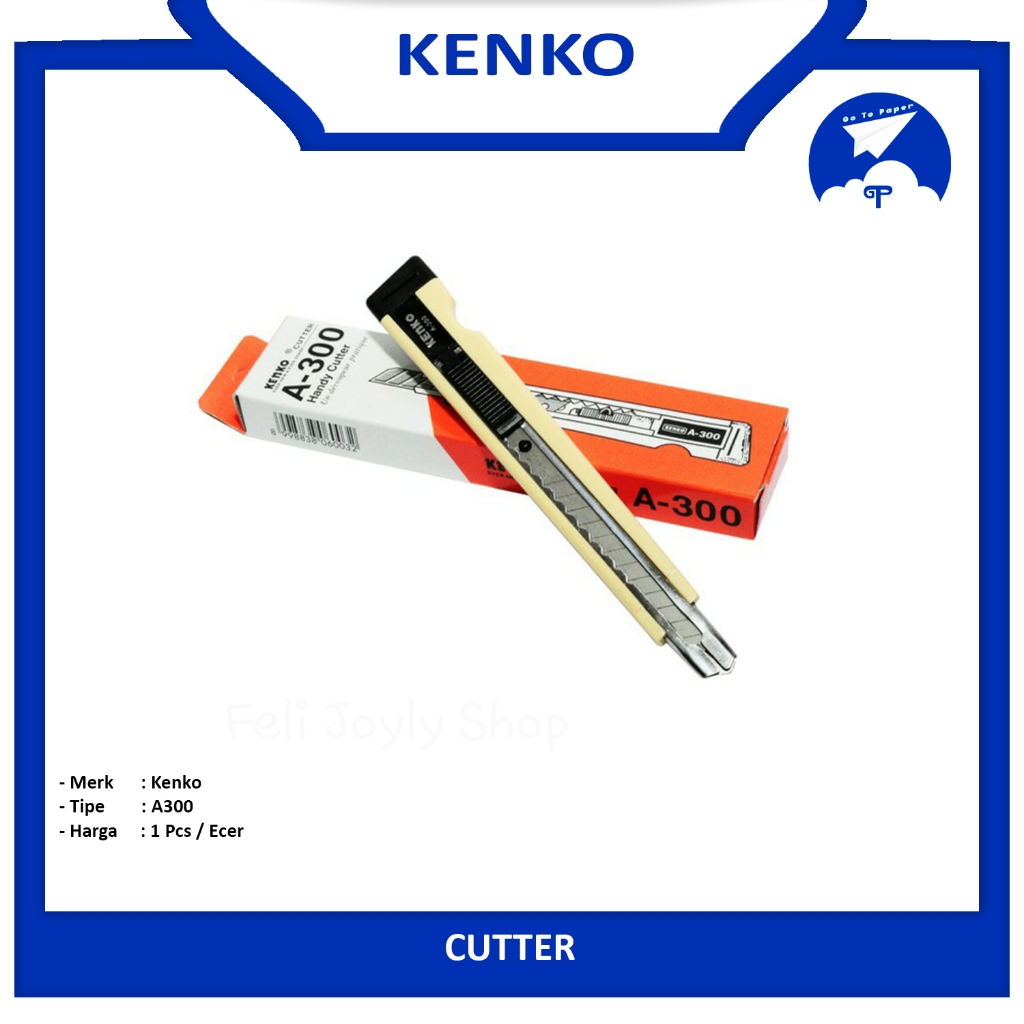 

Kenko Handy Cutter Kecil A300 Auto Lock - [ PCS ]