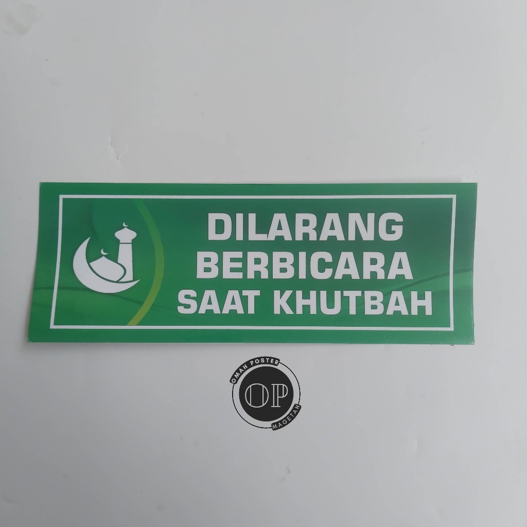 

Stiker Dialarang Berbicara Saat Khutbah - Anak-Anak Dilarang Berbicara Saat Khutbah