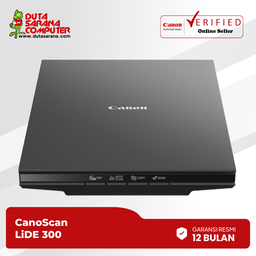 100% Original SCANNER CANON LIDE300 Lide300 Scanner Flatbed 4 buttons Garansi Resmi