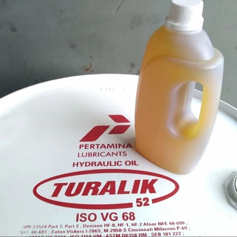 Oli Turalik 52 1L ISO VG-68 Oli Hidrolik Pertamina Hidrolik 1 liter - Jerigen 1L