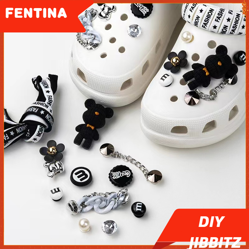 FENTINA Aksesoris Sandal Permata Hiasan Bintang Sandal Jibblitz Mewah Diamond Korean Style Bros & Pi