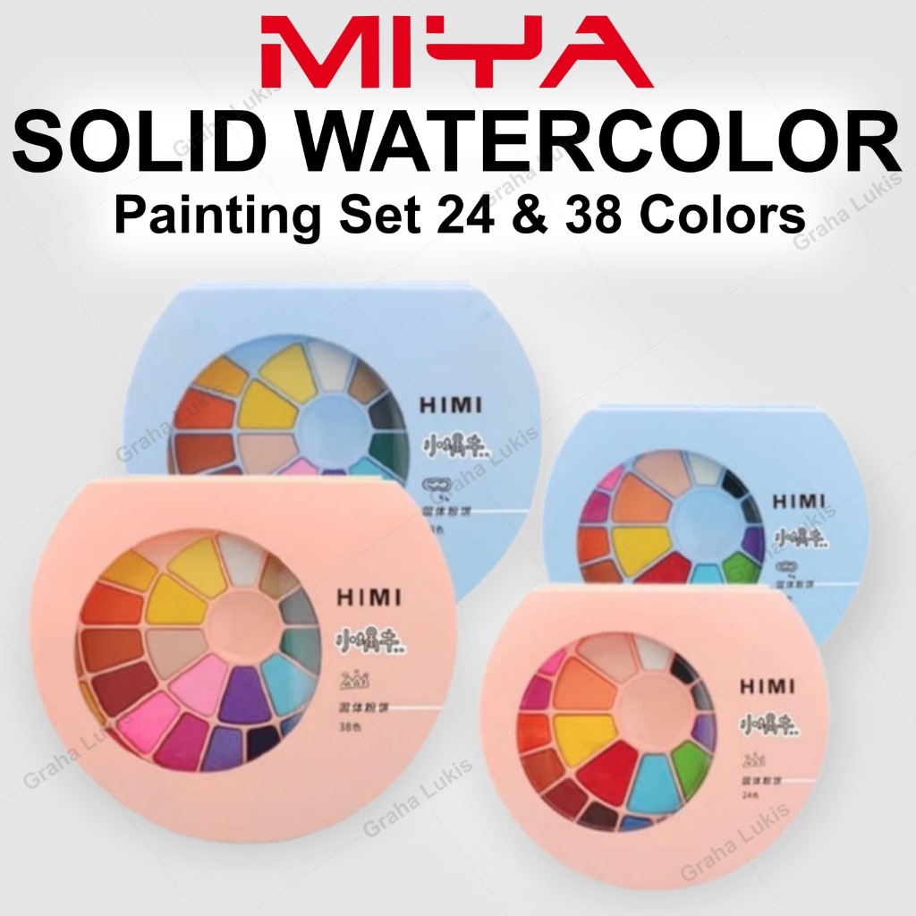 

Rad Miya Himi Solid Watercolor / Cat Air Set with Brush