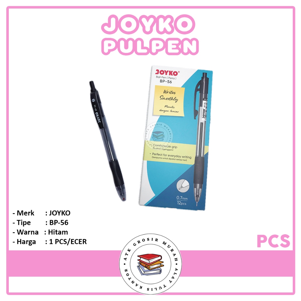 

Joyko - Ballpen BP-56 Black - Pcs