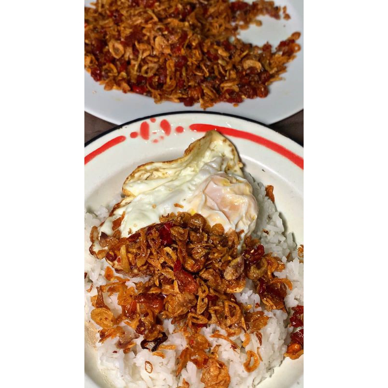 

Bawang Goreng Terasi Sambal Kering Sambal Tabur Bawang Terasi uk 130 gram