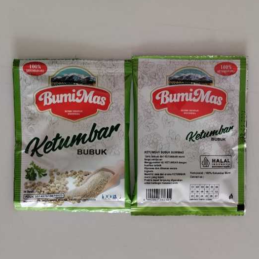 

Bumimas Ketumbar Bubuk Bumbu Rempah Indonesia Berat Bersih 12.5gr