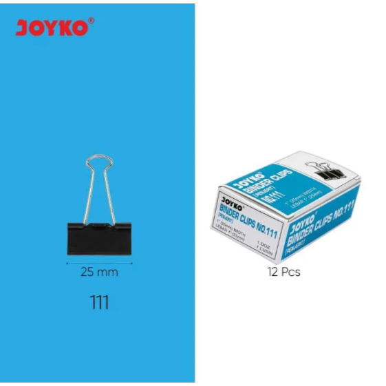 

Binder Clip Klip Penjepit Kertas Joyko Black No. 111 - KTK