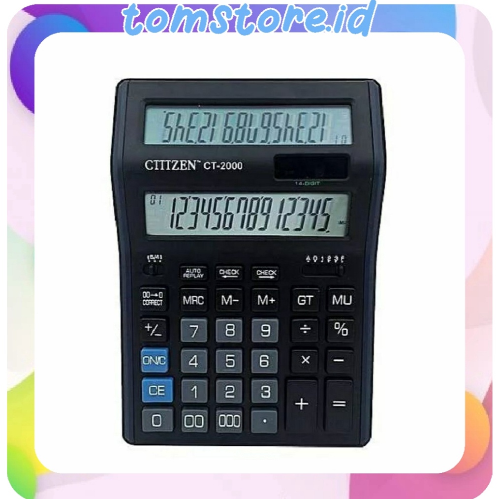 

KODE N56X TOMSTOREID Kalkulator 2 Layar 12 Digit Kalkulator Dagang 2 display R111