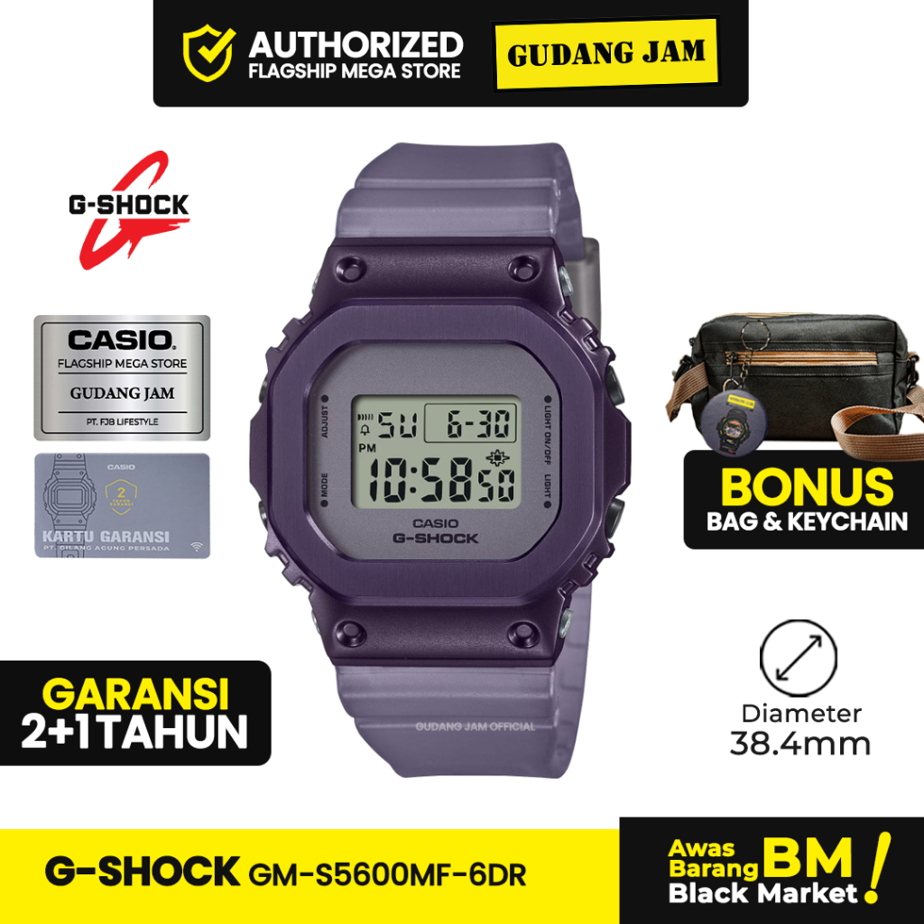 Jam Tangan G-Shock GM-S5600MF-6DR GM-S5600MF GM-S5600 GMS5600MF GMS5600MF