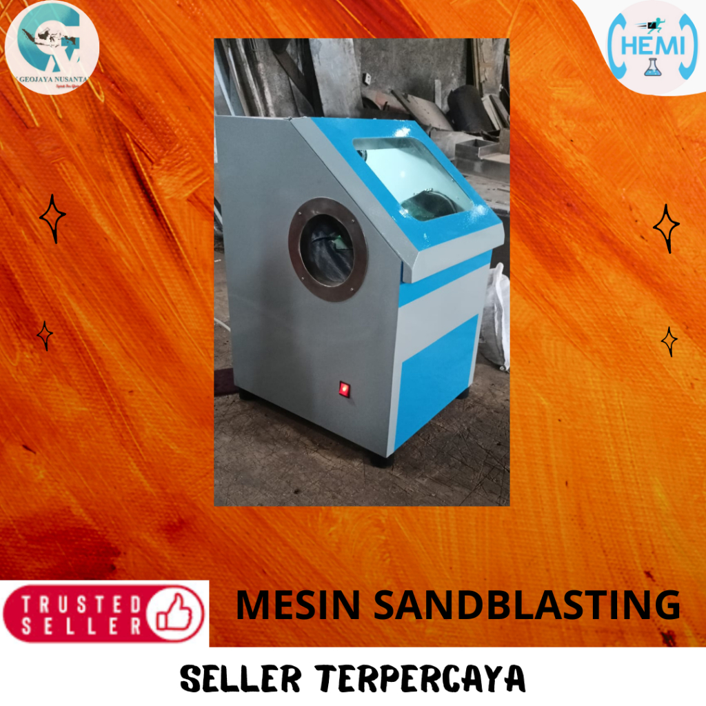 Mesin Sandblasting / Sand Blasting Machine Cabinet With Nozzle 450x400