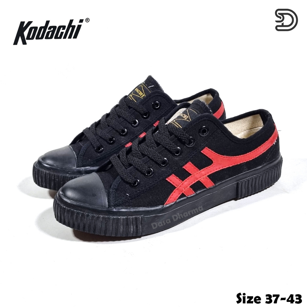Sepatu Kodachi Hitam Merah Original