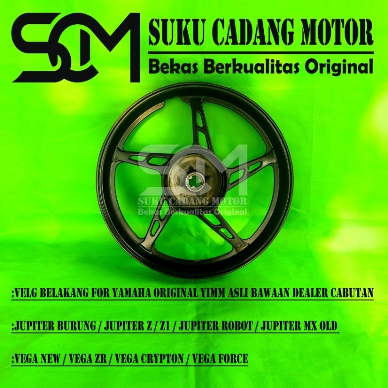 Velg 1Set Depan Belakang For Yamaha Jupiter Z Burung Robot Vega new ZR MX Barang Second Cabutan100%O