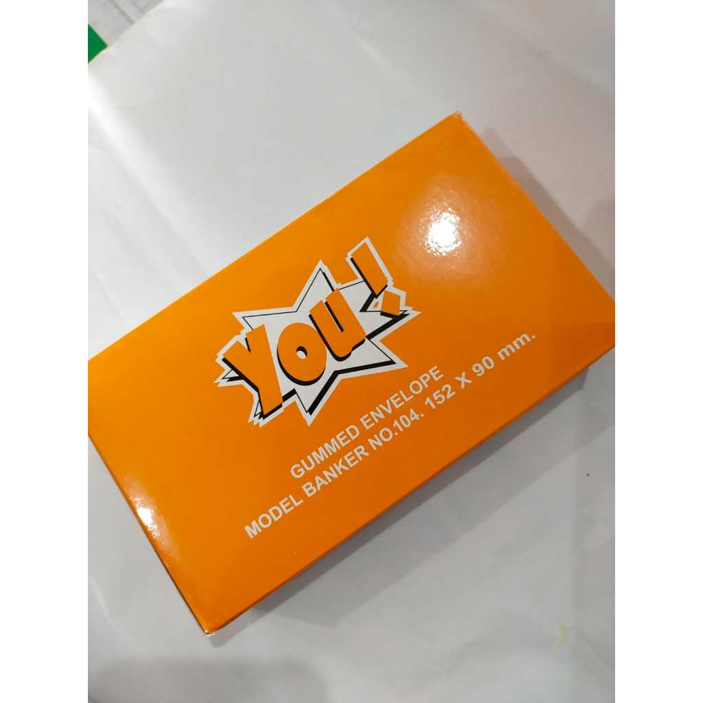 

Amplop Putih You Tanpa Lem 1 Pak Isi 50 Lembar