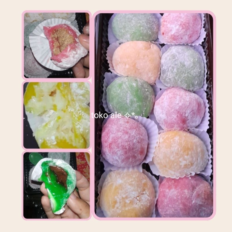 

Mochi Homemade Isi Coklat, Kacang, Keju Susu