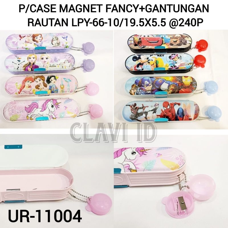 

11004/KOTAK PENSIL MAGNET 2 PINTU FROZEN PENCIL CASE SPIDERMAN CARS