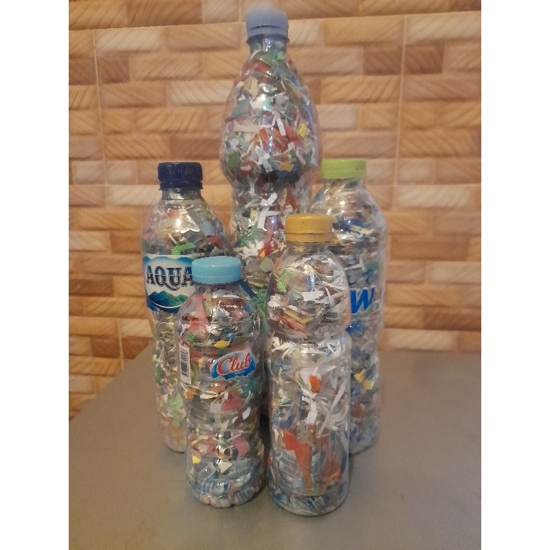 Ecobrick / cacahan plastik botol 600 ml botol 1500 ml