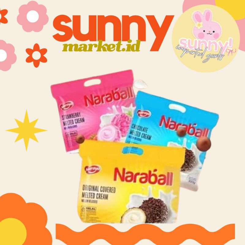 

SUNNYMARKET - NARAYA NARABALL NARA BALL WAFER COKLAT BISCUIT BISKUIT MELTED CREAM WAFER BALL