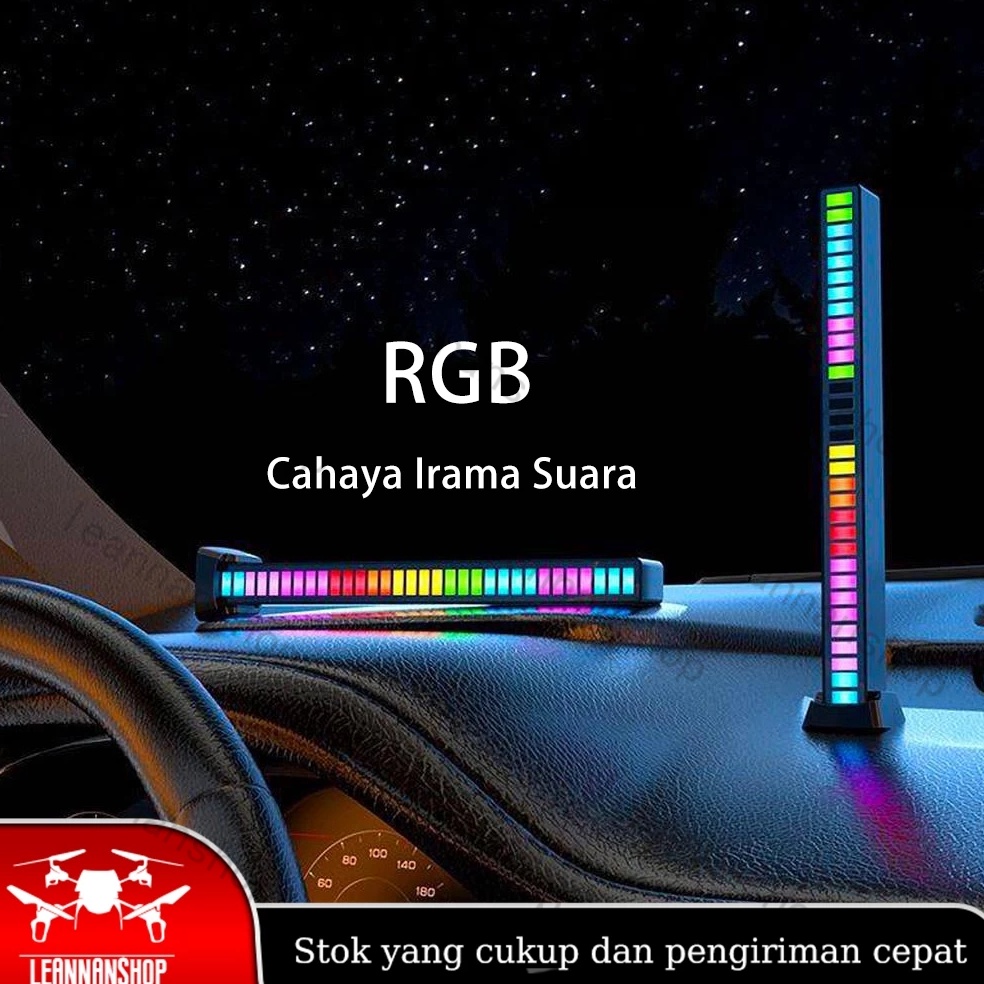 LAMPU LED RGB MUSIK SPEKTRUM  LAMPU LED SENSOR SUARA  LAMPU RITME KODE X5M8