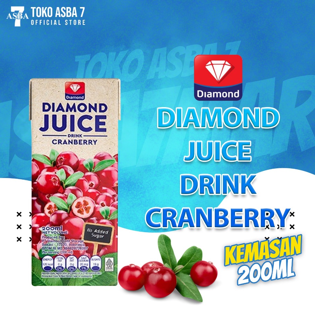 

DIAMOND JUICE DRINK CRANBERRY 200ML