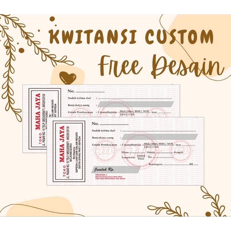 

Kwitansi Custom - Kwitansi Pembayaran