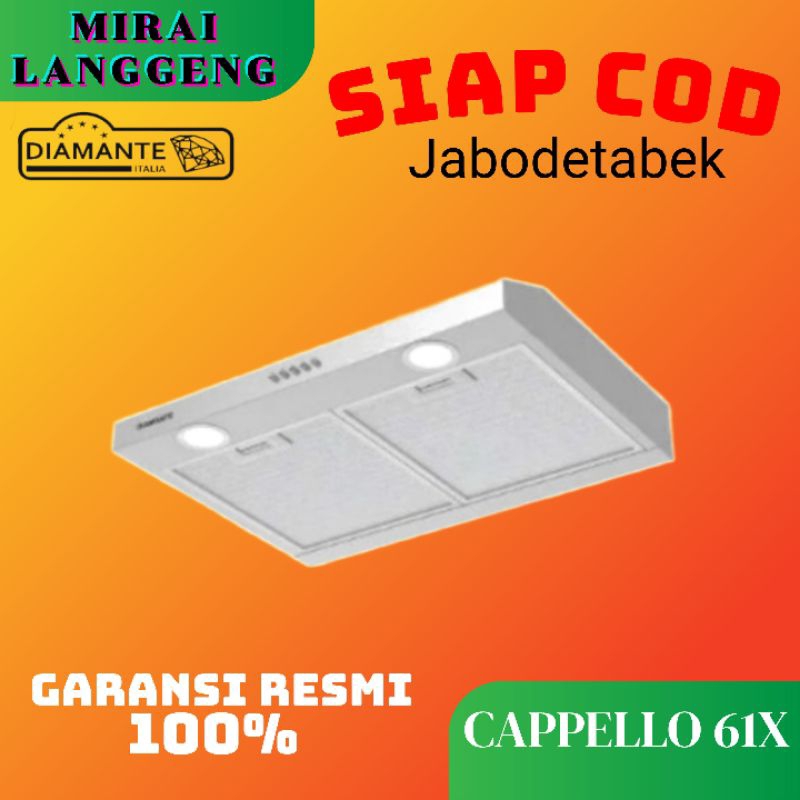 Diamante Cappello 61 Cooker Hood Penghisap Asap Kompor