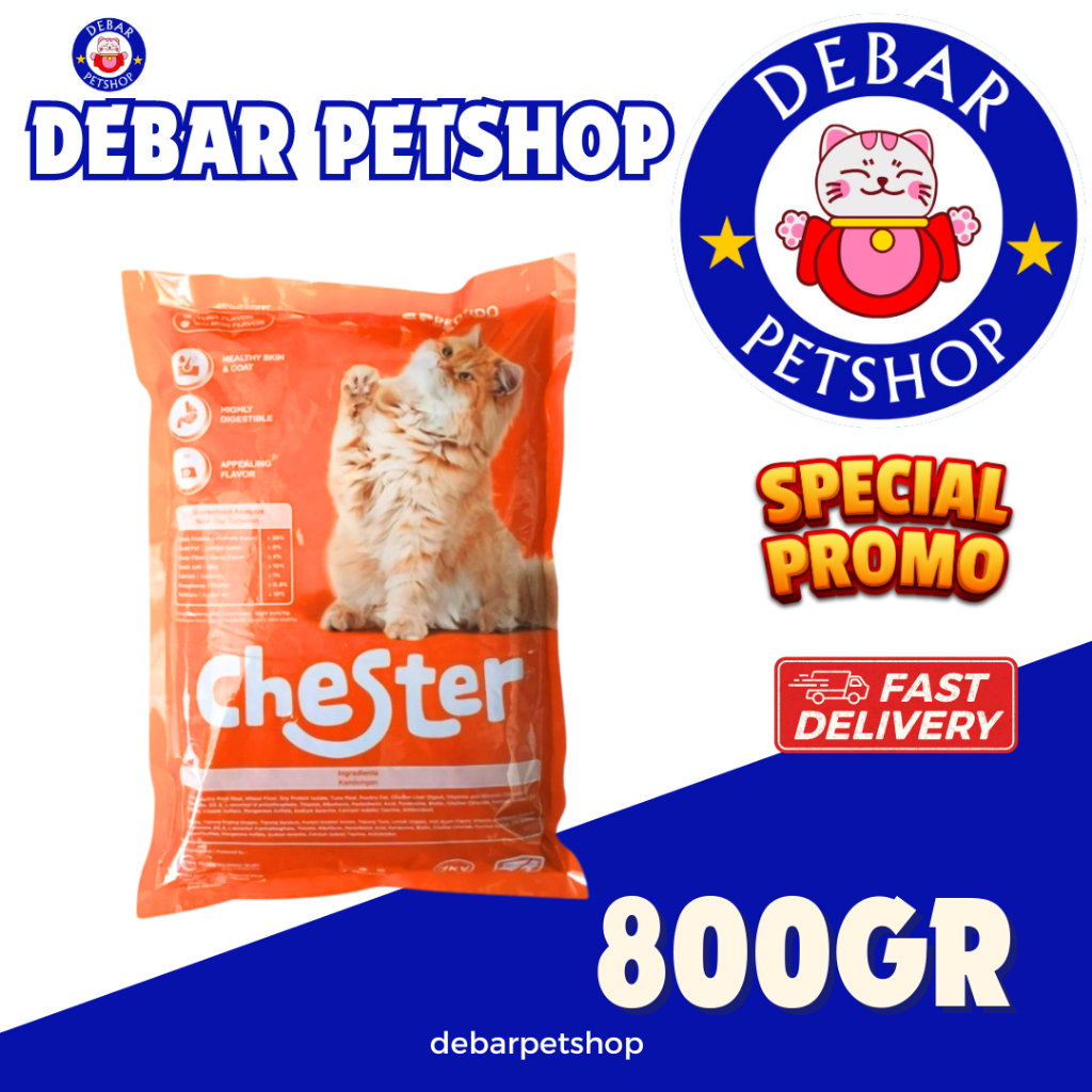 CHESTER makanan kucing 800gr CHESTER CAT FOOD