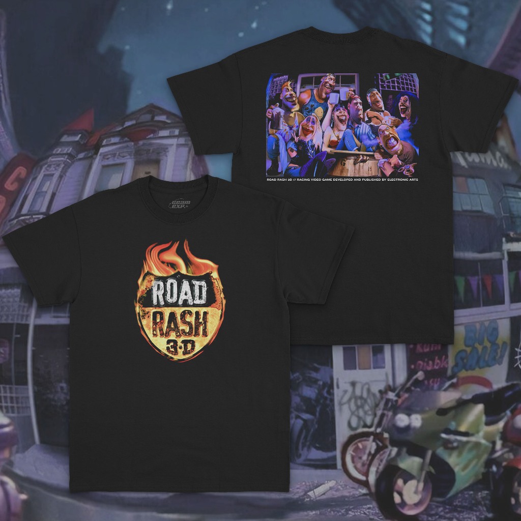 Road Rash 3D | T Shirt Game Road Rash 3D Playstation 1