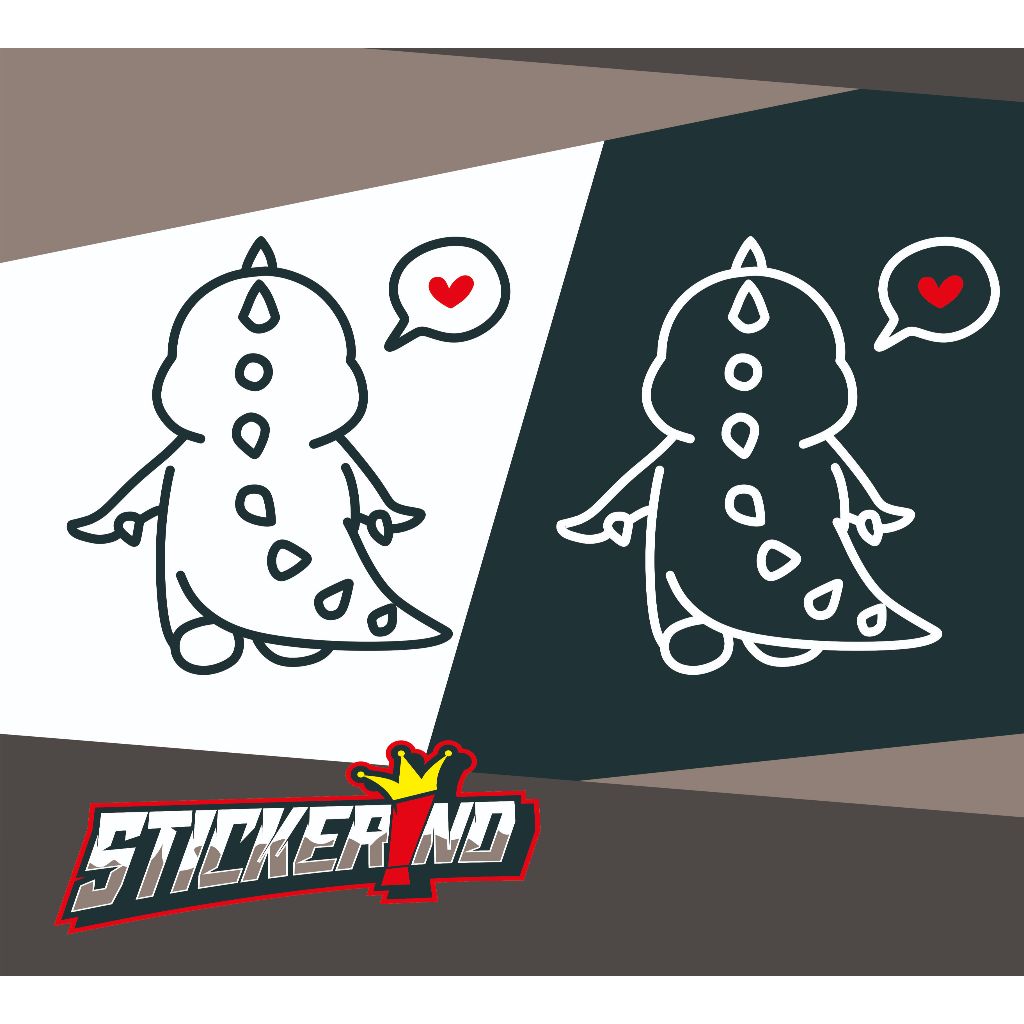 

STIKER STICKER ANIMASI LUCU DINOSAURUS STIKER DINO