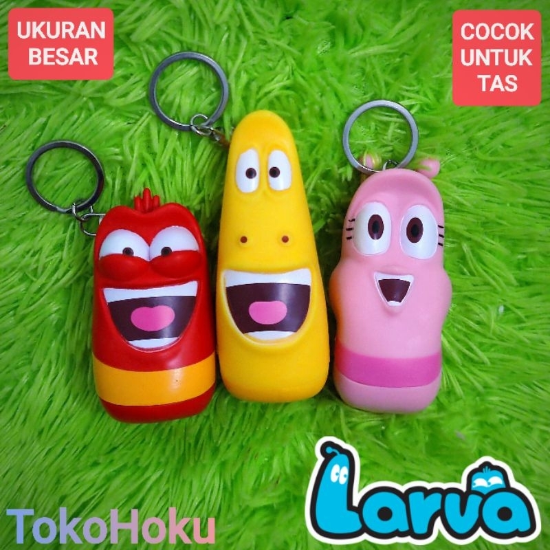 Gantungan Kunci LARVA Mainan Figure Keychain