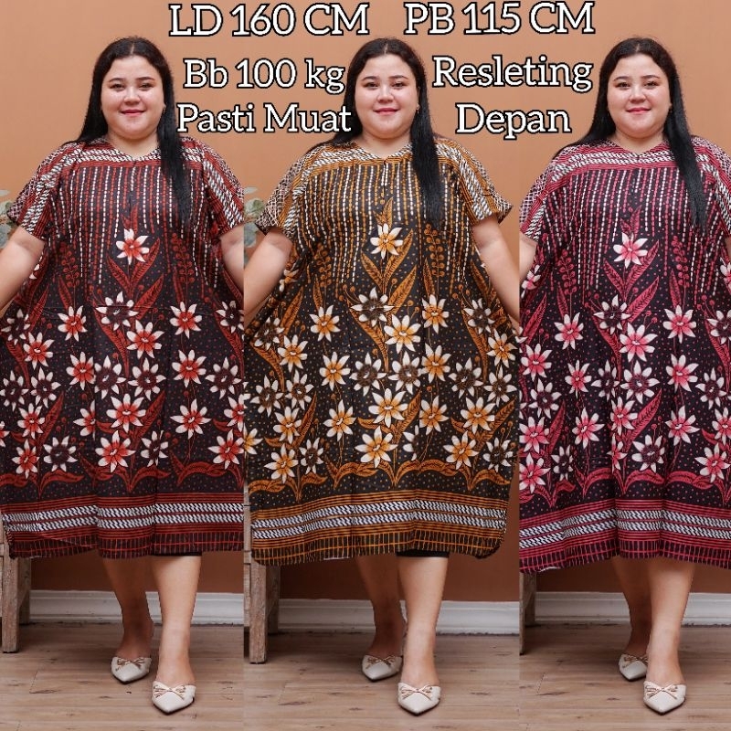 Daster Jumbo Kelelawar Busui Ld 160 xxxl Baju Tidur Fashion Wanita Batik Pekalongan