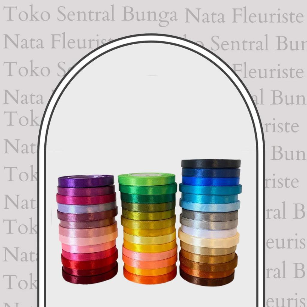 

PITA SATIN 3/8 / LEBAR 1 CM - 1 METER (PERMETER) PITA KAIN / PITA BUKET / SILK RIBBON