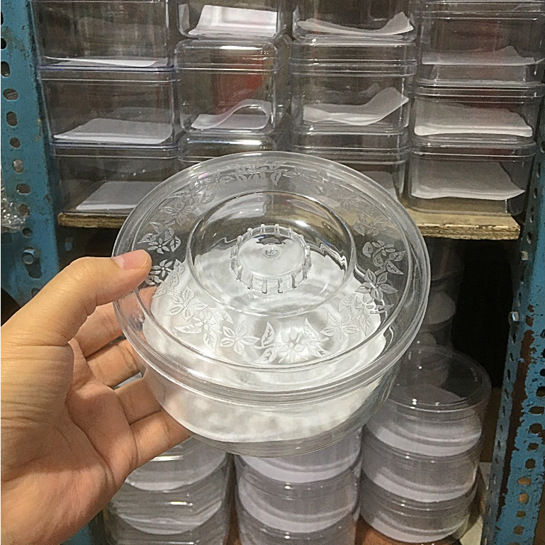 Toples Kue Kering / Nastar Tabung Bulat Motif Bunga Keliling (500 gr)