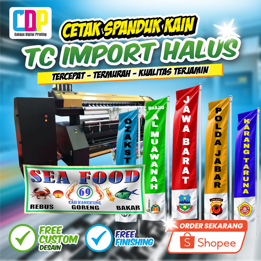 Print Spanduk Kain (TC Import)