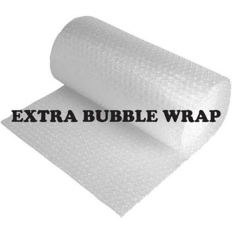 

Tambahan packing Xtra buble wrap