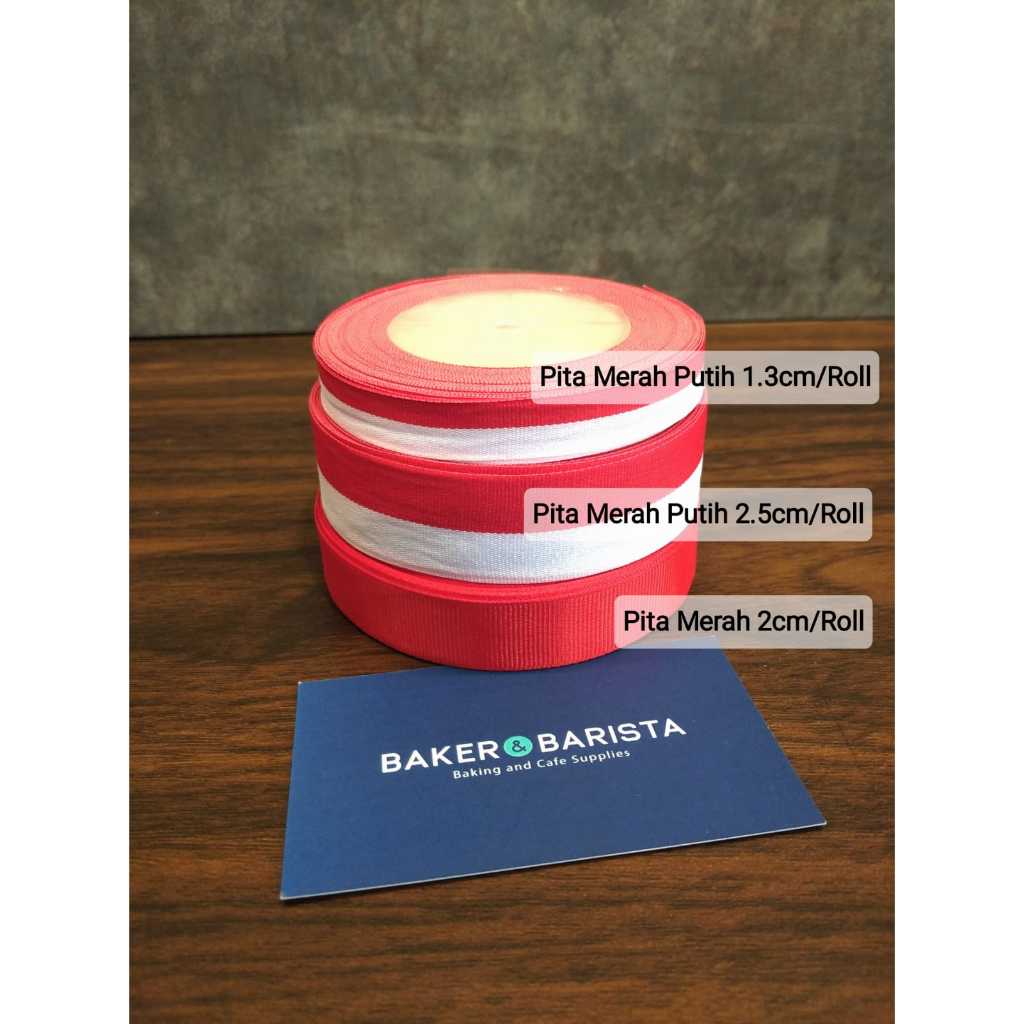 

Pita Motif Bendera Merah Putih Tujuh Belasan Souvenir / Kado Per Roll / Pita Hiasan Merah Putih
