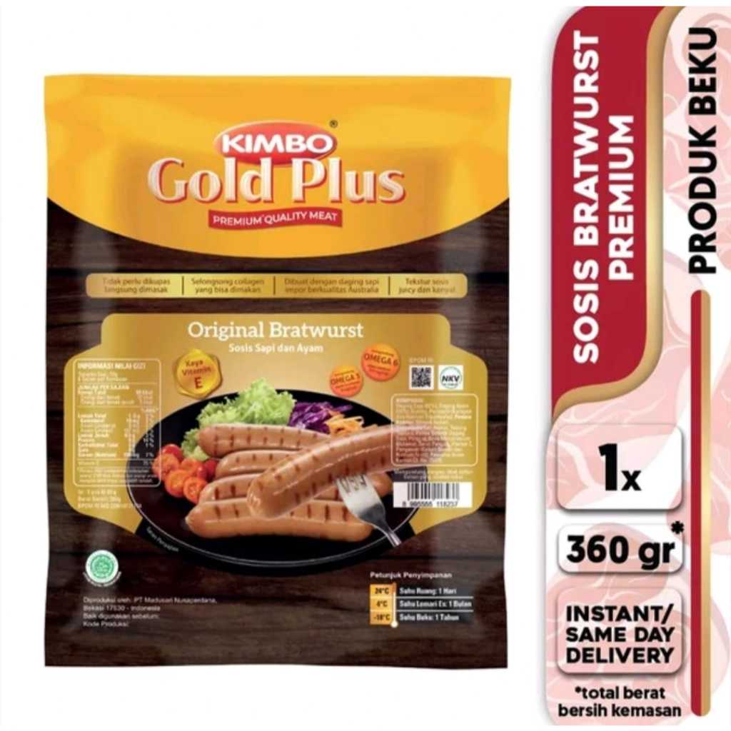 

KIMBO Gold Plus Bratwurst Original 360g