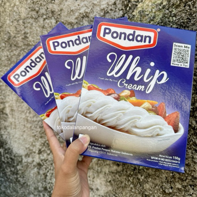 

PONDAN WHIPCREAM 150gram BOX