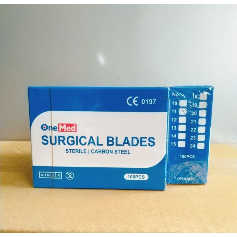 ADY78 OneMed Surgical Blade Pisau Operasi Pisau Bedah Medis Box Isi 100pcs