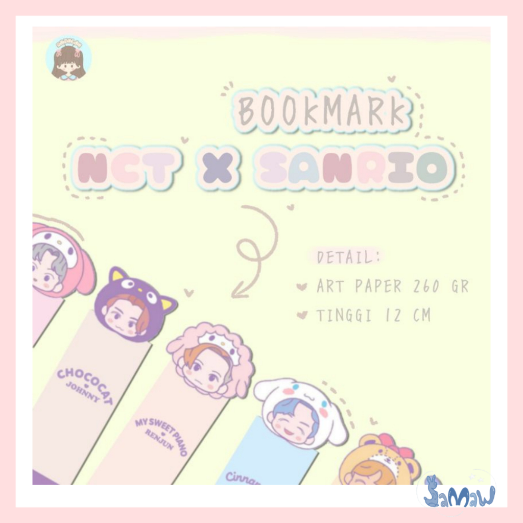 

Bookmark | Pembatas Buku | NCT Sanrio