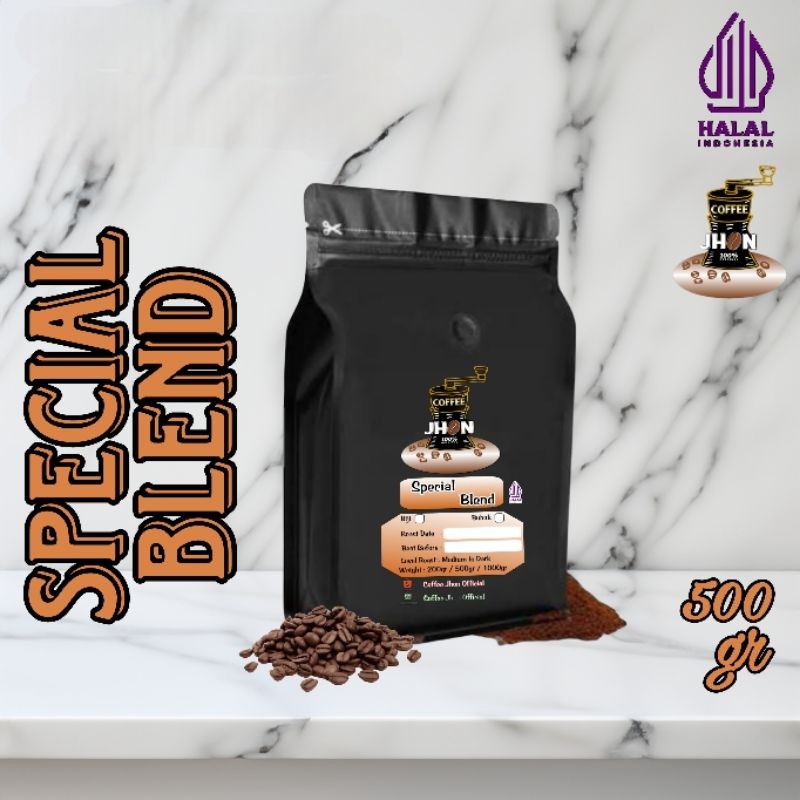 

Coffee Jhon - Kopi Blend Robusta Lampung 70% Arabika Aceh 30% Biji atau Bubuk 500gr