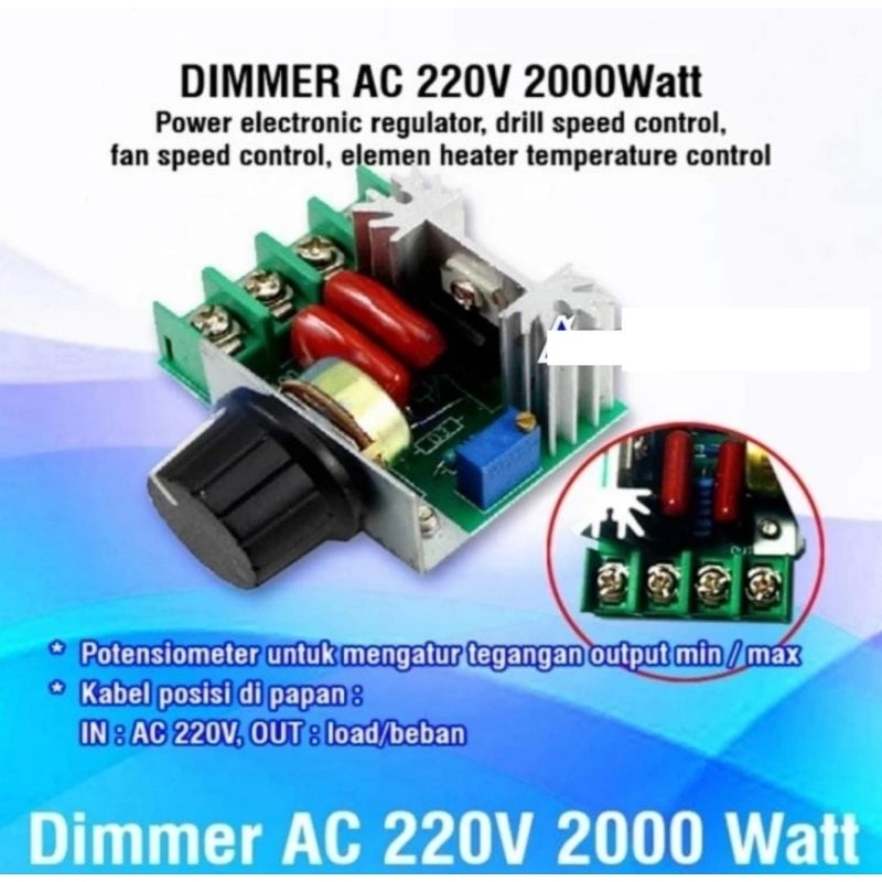 Dimmer AC 220V 2000 Watt