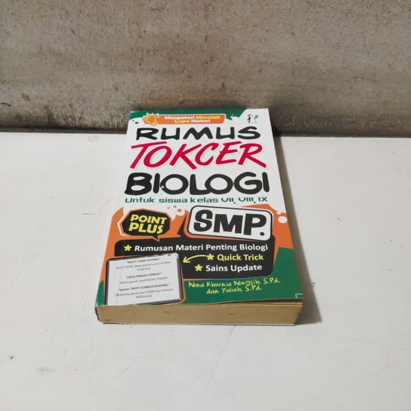 Buku Obral Super Murah - Buku Rumus Tokcer Biologi SMP