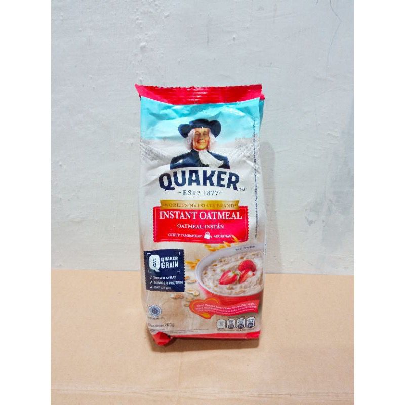 

QUAKER INSTANT OATMEAL 200 GR MERAH