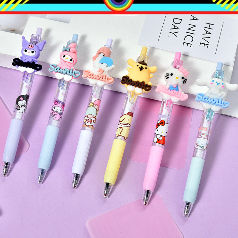 

PULPEN GEL CETEK SANRIO | PULPEN TINTA HITAM SANRIO | KUROMI | HELLOKITTY | MELODY | POMPOPURIN | CINAMORROL | ALAT TULIS SEKOLAH | ALAT TULIS KANTOR | ATK | STATIONERY LUCU | PERLENGKAPAN SEKOLAH ANAK | GD