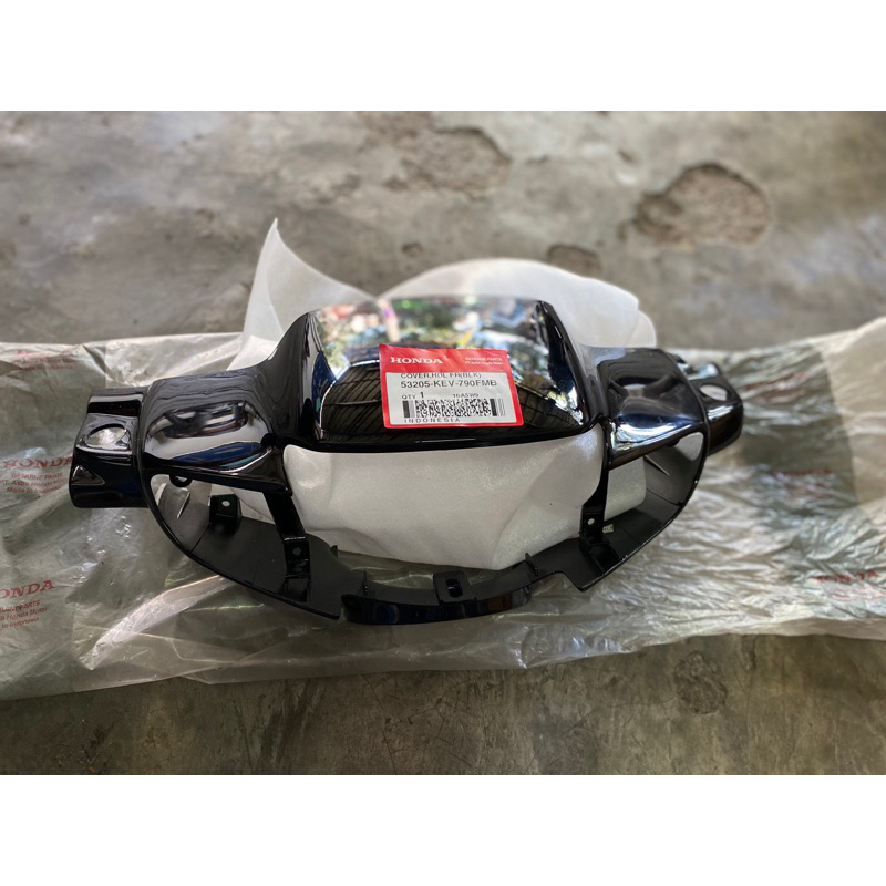 53205-KEV-790FMB Cover Handel Batok Depan Supra 100 Tromol Hitam Ori Ahm 53205kev790fmb