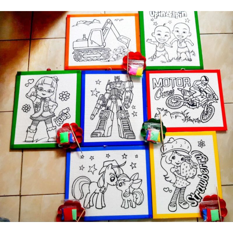 

PAKET SET LUKIS STEREOFOAM STYROFOAM LENGKAP MURAH LAKBAN