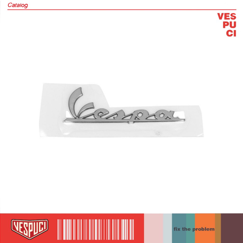 Emblem Stiker Logo Vespa Kecil Original Piaggio Untuk Dibagian Tameng Depan dan Tepong Vespa Matic M